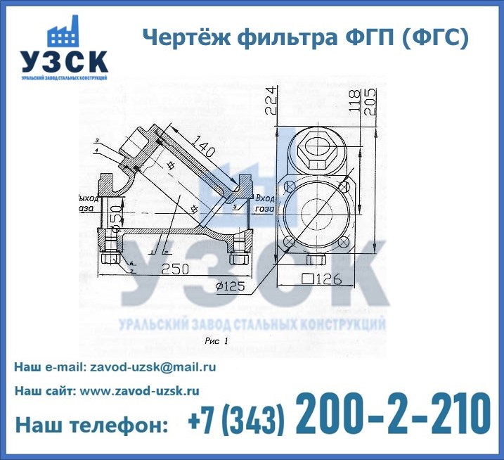 Схема ФГС(ФГП) в Новокузнецке